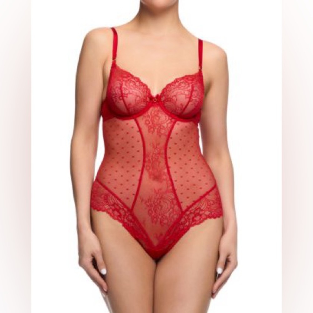 NWT: 36C Red Bodysuit